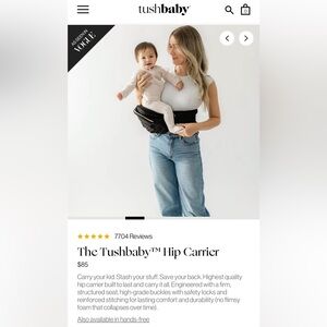 Tushbaby Black Hip Carrier